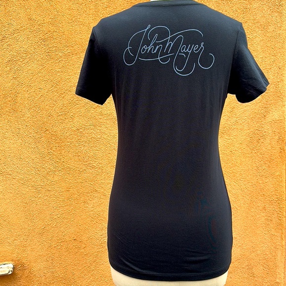 Official JOHN MAYER Western JM Logo T-Shirt Name Signature Graphic Tee Black NEW - Picture 5 of 8